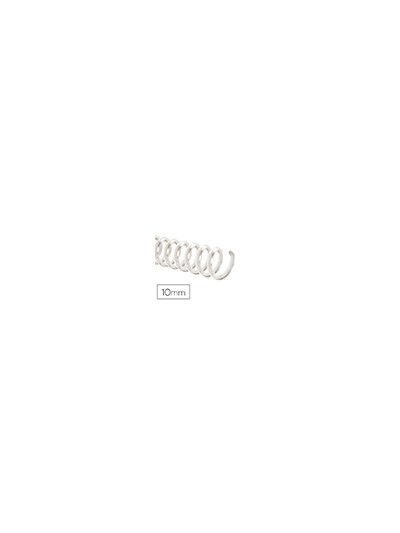 Espiral plastico q-connect transparente 32 5:1 10mm 1,8mm caja de 100 unidades