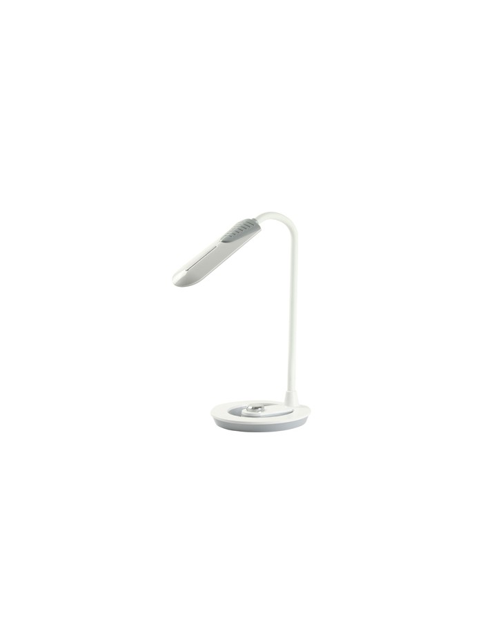 Lampara de oficina q-connect sobremesa profesional abs 18 leds 6 w interruptor sensor 3 niveles color blanco Lampara de oficina q-connect sobremesa profesional abs 18 leds 6 w interruptor sensor 3 niveles color blanco