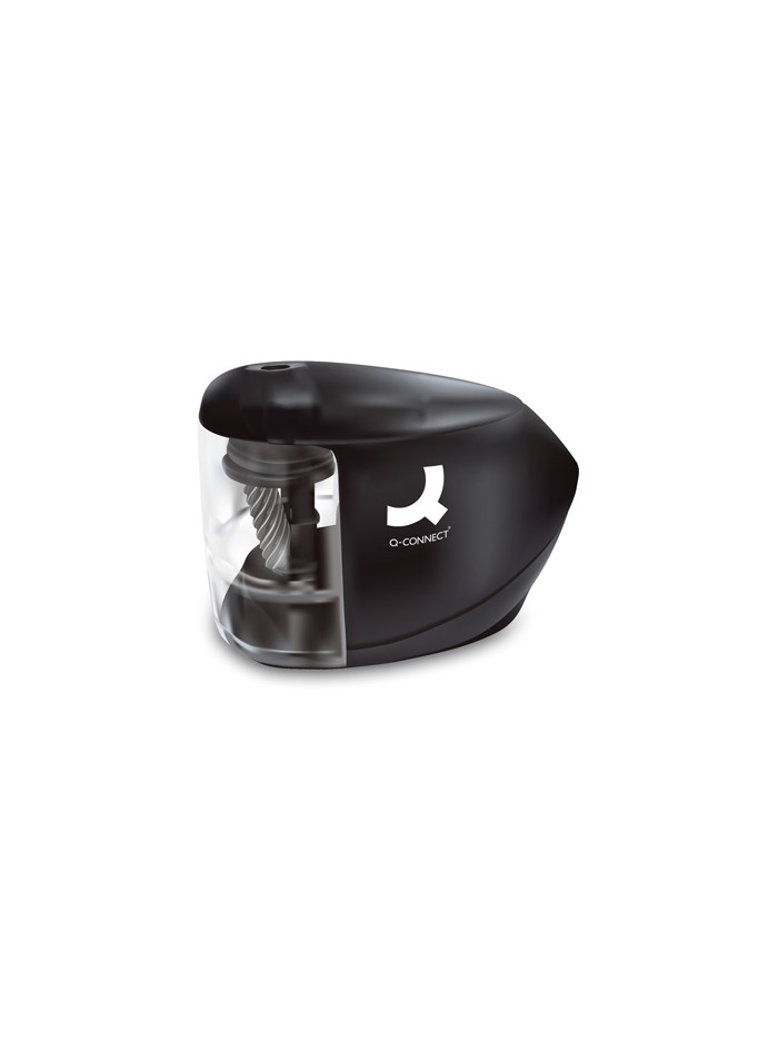 Sacapuntas q-connect kf-18571 electrico de sobremesa adaptador/pilas aa afila muela diametros 6,5 a 8 mm Sacapuntas q-connect kf-18571 electrico de sobremesa adaptador/pilas aa afila muela diametros 6,5 a 8 mm