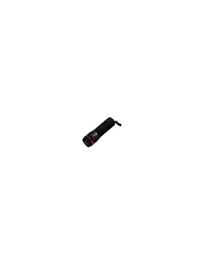 Linterna q-connect kf18749 plastico con zoom 1w modo alumbrado encendido apagado incluye 3 pilas aaa