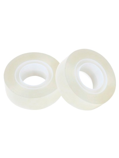 Cinta adhesiva q-connect invisible 7,5 mt x 19 mm con portarrollo en blister