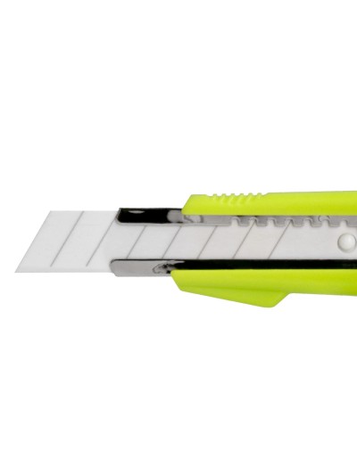 Cuter q-connect plastico ancho con guia metalica cuchilla ceramica 18 mm xd-43 blister 1 unidad