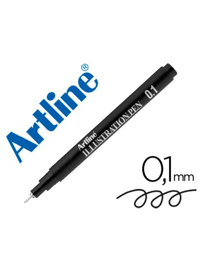 Rotulador artline calibrado micrometrico negro illustration pen ek-281iln punta poliacetal 0,1mm
