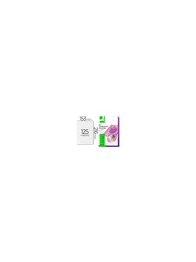 Bolsa de plastificar q-connect 153 x 216 mm din a5 125 mc autoadhesivas caja de 100 unidades