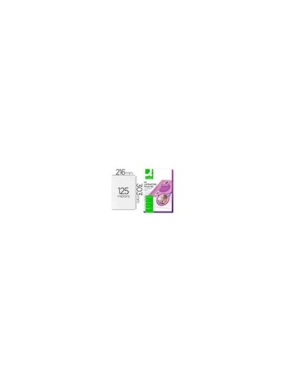 Bolsa de plastificar q-connect 303 x 216 mm din a4 125 mc autoadhesivas caja de 100 unidades