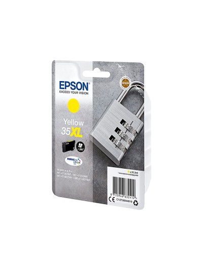 Ink-jet epson 35xl t3594 pro wf-4720dwf / 4725dwf / 4730dtwf / 4740dtwf amarillo alta capacidad 1900 paginas