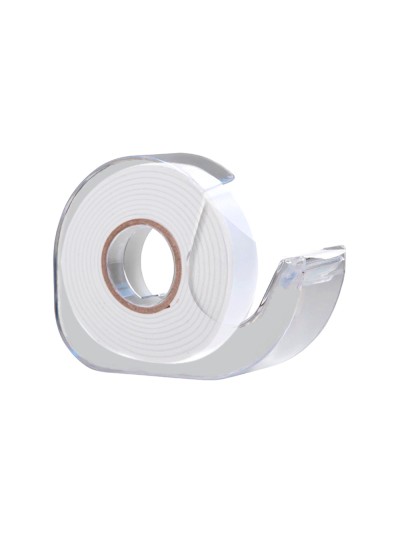 Cinta adhesiva q-connect doble cara 10 mt x 12 mm en portarrollos