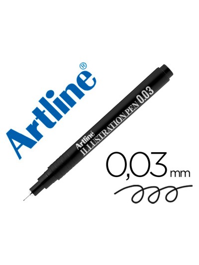 Rotulador artline calibrado micrometrico negro illustration pen ek-2803iln punta poliacetal 0,03mm