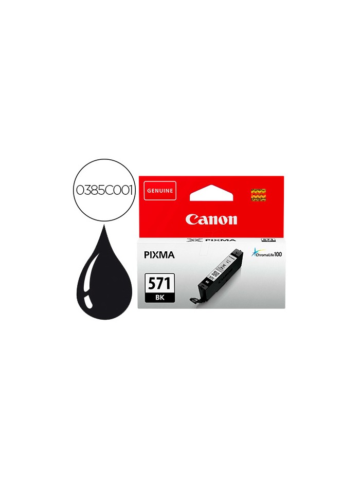 Ink-jet canon cli-571 pixma mg6852 / ts6050 / ts8050 negro Ink-jet canon cli-571 pixma mg6852 / ts6050 / ts8050 negro