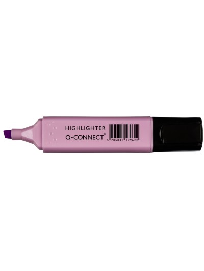 Rotulador q-connect fluorescente pastel violeta punta biselada