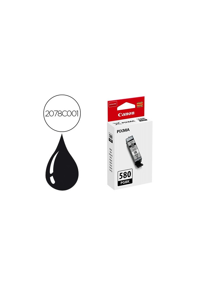 Inkjet canon pgi-580 pixma para ts6150 / ts8150 / tr7550 / tr8550 negro capacidad 200 paginas Inkjet canon pgi-580 pixma para ts6150 / ts8150 / tr7550 / tr8550 negro capacidad 200 paginas
