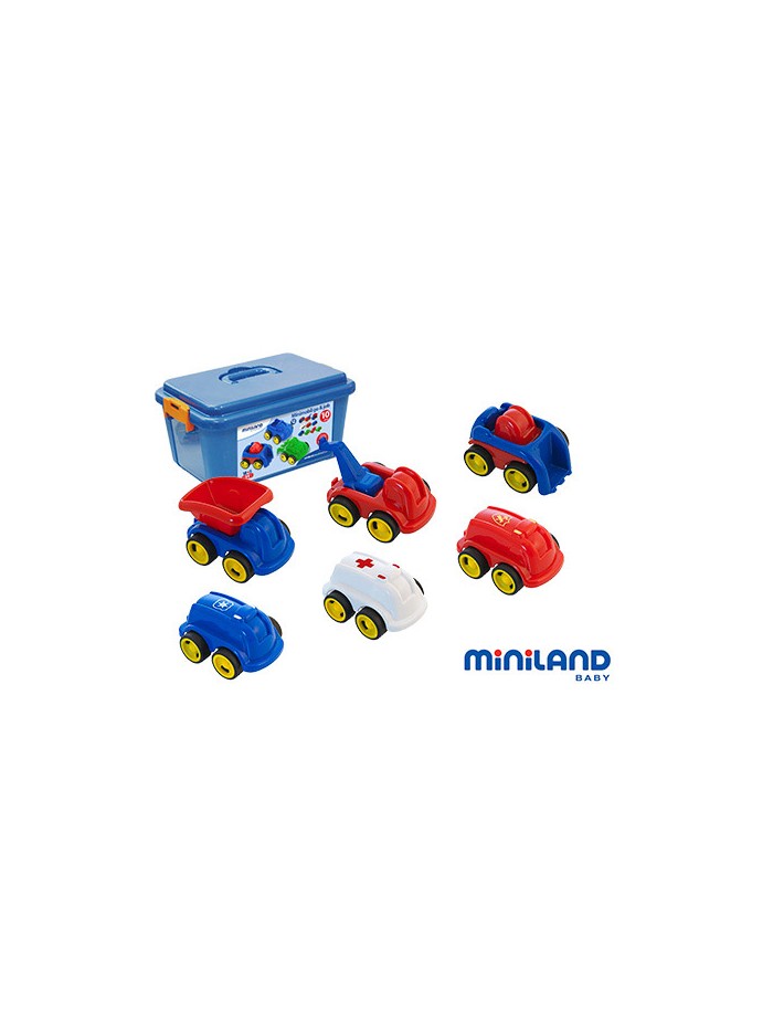 Juego didactico miniland con 10 vehiculos profesionales flexibles para trabajar la educacion vial Juego didactico miniland con 10 vehiculos profesionales flexibles para trabajar la educacion vial