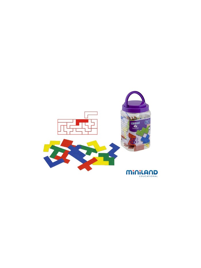 Juego didactico miniland pentominos de colores Juego didactico miniland pentominos de colores