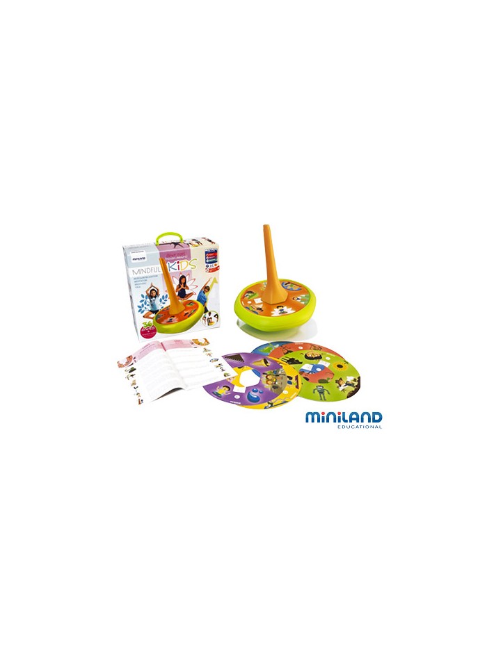 Juego didactico miniland mindfulnes con peonza gigante y guia de ejercicios Juego didactico miniland mindfulnes con peonza gigante y guia de ejercicios