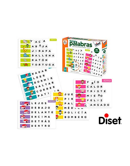 Juego diset didactico formar palabras