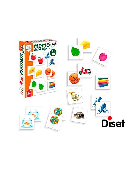 Juego diset didactico memo photo objetcs