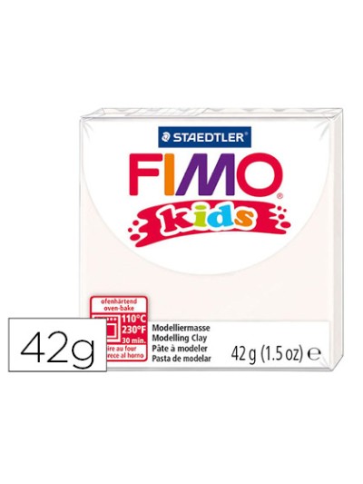 Pasta staedtler fimo kids 42 gr color blanco