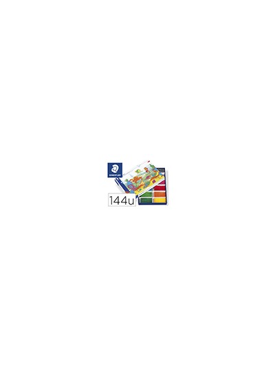 Rotulador staedtler color jumbo trazo 3 mm school pack de 144 unidades colores surtidos 12 x color