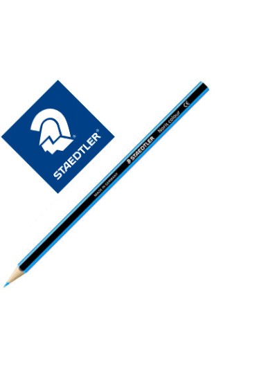 Lapiz de color staedtler wopex ecologico azul claro