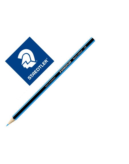 Lapiz de color staedtler wopex ecologico azul claro