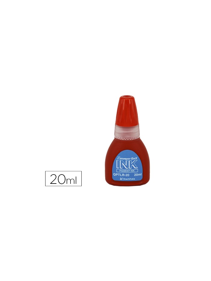 Tinta x'stamper quix para sellos roja bote de 20 ml Tinta x'stamper quix para sellos roja bote de 20 ml