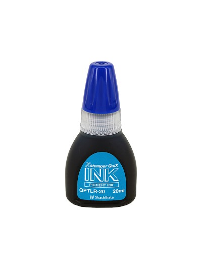 Tinta x'stamper quix para sellos azul bote de 20 ml
