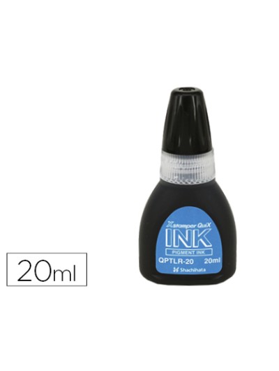 Tinta x'stamper quix para sellos negra bote de 20 ml