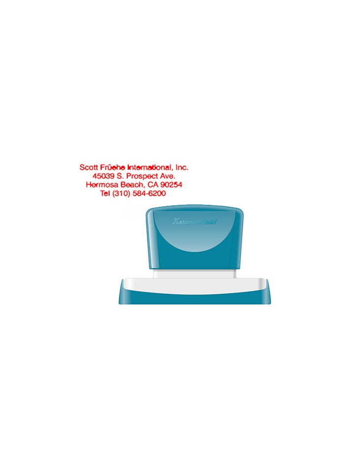 Sello x'stamper quix personalizable color rojo medidas 28x78 mm q-24 Sello x'stamper quix personalizable color rojo medidas 28x78 mm q-24