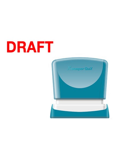 Sello x'stamper quix personalizable color rojo medidas 11x40 mm q-10