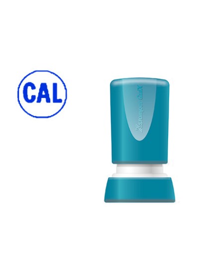 Sello x'stamper quix personalizable color azul redondo diametro 14 mm q-32