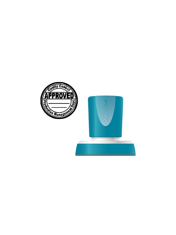 Sello x'stamper quix personalizable color negro redondo diametro 38 mm q-53 Sello x'stamper quix personalizable color negro redondo diametro 38 mm q-53