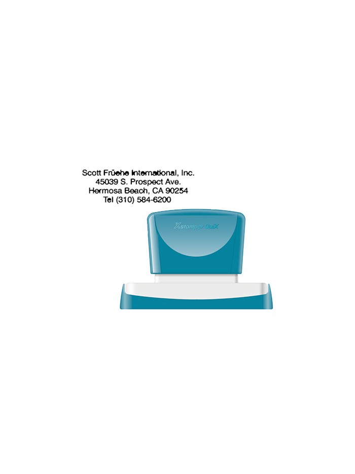 Sello x'stamper quix personalizable color negro medidas 28x78 mm q-24 Sello x'stamper quix personalizable color negro medidas 28x78 mm q-24