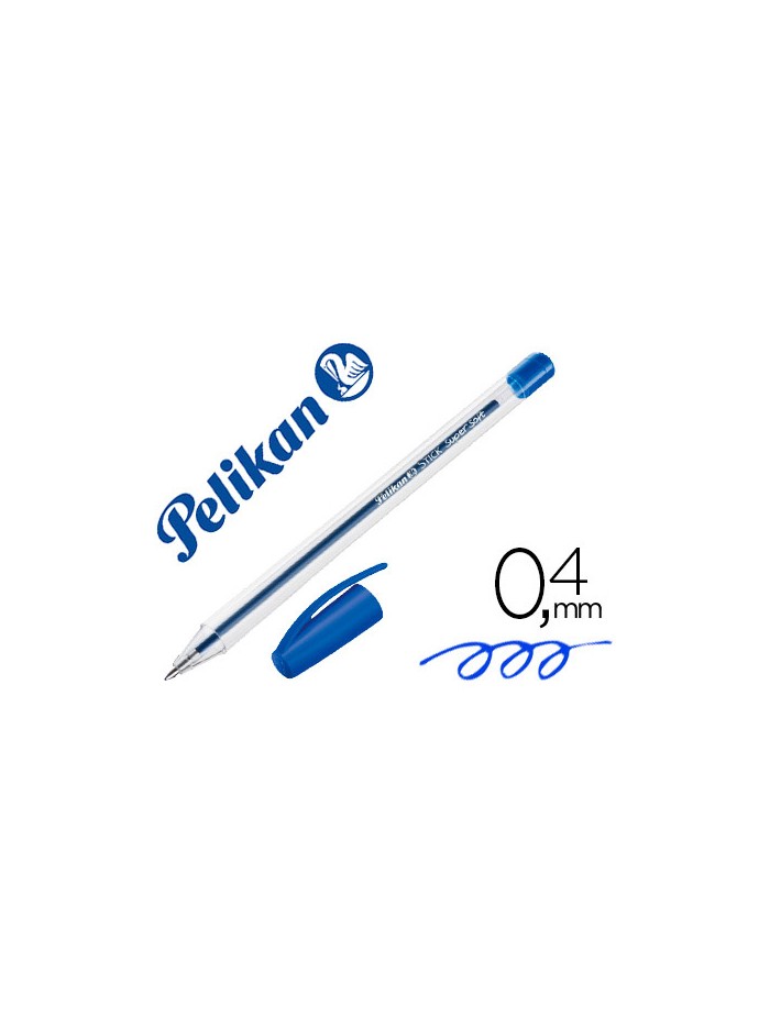 Boligrafo pelikan stick super soft azul Boligrafo pelikan stick super soft azul