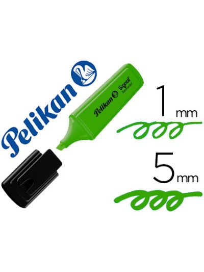 Rotulador pelikan fluorescente textmarker signal verde