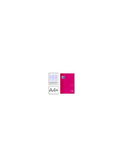 Recambio color 1 oxford din a4+ 80 hojas 90 gr cuadricula 5 mm tapa blanda 4 taladros fucsia touch