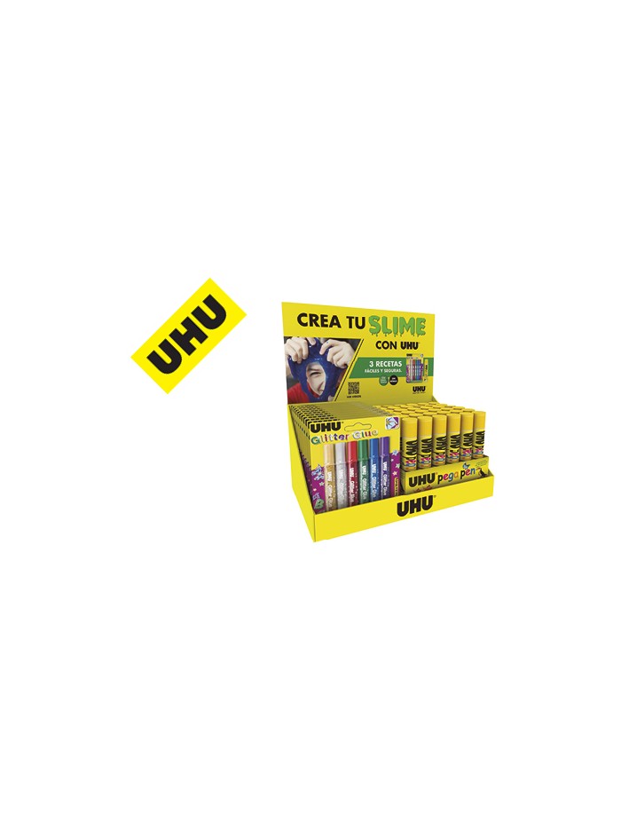 Expositor uhu crea tu slime sobremesa 175x325x200 mm Expositor uhu crea tu slime sobremesa 175x325x200 mm