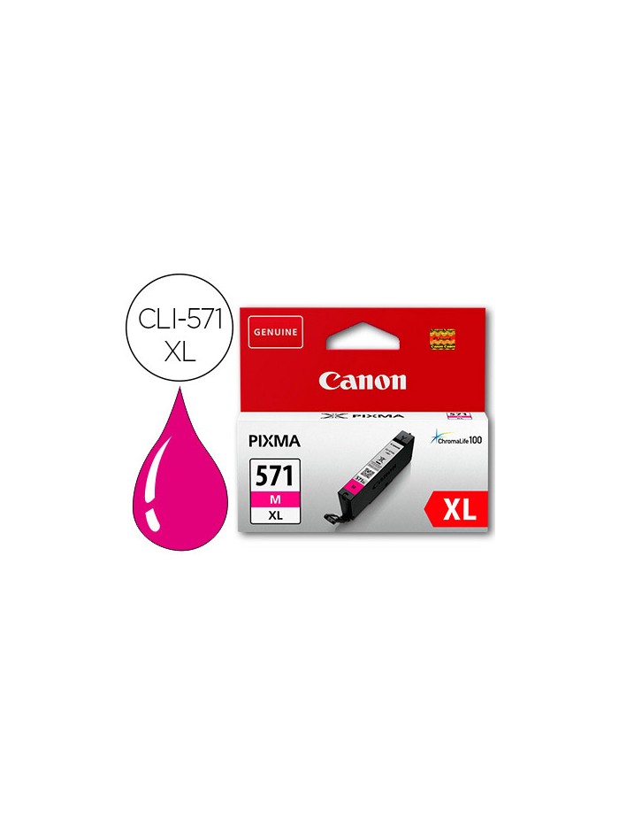 Ink-jet canon cli-571xl pixma mg6852 / ts6050 / ts8050 magenta 500 pag Ink-jet canon cli-571xl pixma mg6852 / ts6050 / ts8050 magenta 500 pag