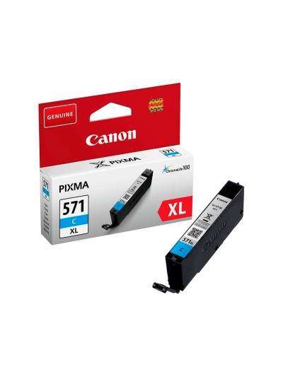 Ink-jet canon cli-571xl pixma mg6852 / ts6050 / ts8050 cian 500 pag
