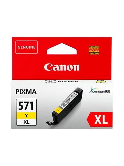 Ink-jet canon cli-571xl pixma mg6852 / ts6050 / ts8050 amarillo 500 pag