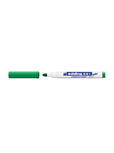 Rotulador edding para pizarra blanca 661 color verde punta redonda 1-2 mm