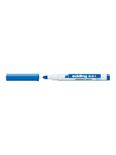 Rotulador edding para pizarra blanca 661 color azul punta redonda 1-2 mm