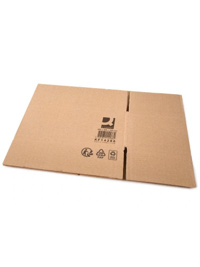 Caja para embalar q-connect americana ultrarresistente carton reciclado canal doble 7mm color kraft 600x400x290 mm