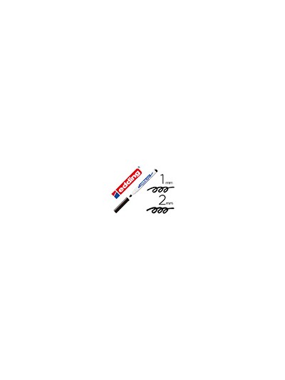 Rotulador edding para pizarra blanca 661 color negro punta redonda 1-2 mm