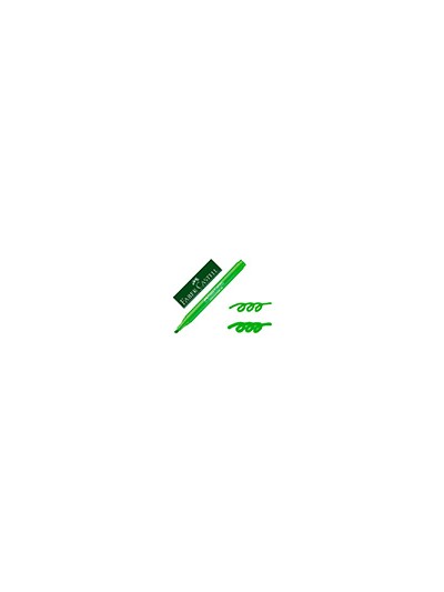 Rotulador faber fluorescente textliner 38 verde