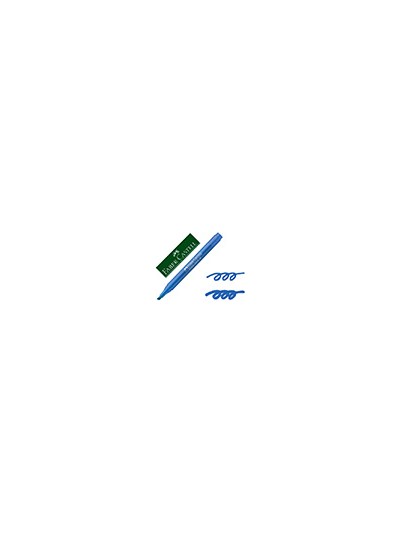 Rotulador faber fluorescente textliner 38 azul