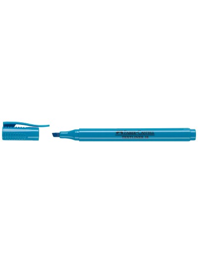 Rotulador faber fluorescente textliner 38 azul