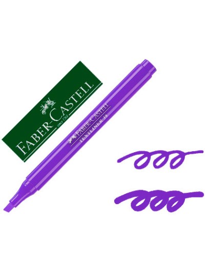 Rotulador faber fluorescente textliner 38 violeta