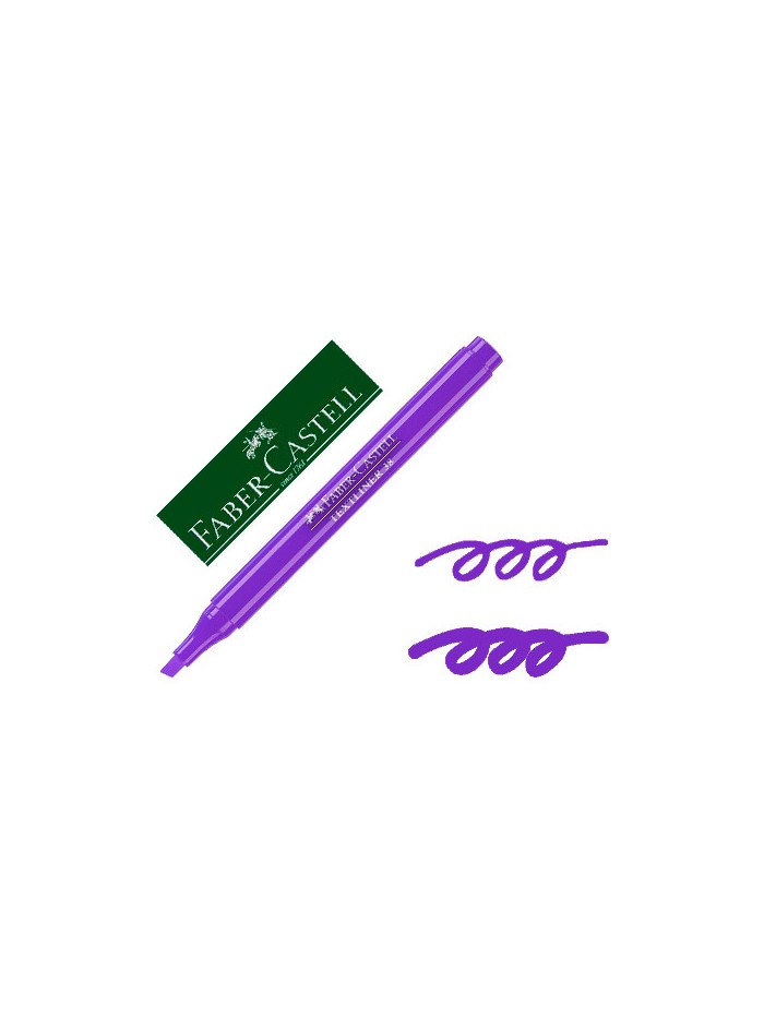 Rotulador faber fluorescente textliner 38 violeta Rotulador faber fluorescente textliner 38 violeta