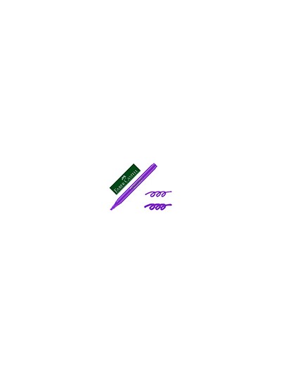 Rotulador faber fluorescente textliner 38 violeta
