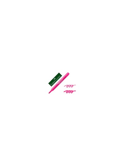 Rotulador faber fluorescente textliner 38 rosa
